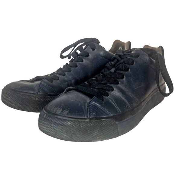 Rag & Bone RB1 Low Top Smooth Leather Sneakers 43 US 10 Navy Casual Minimalist - Picture 5 of 10